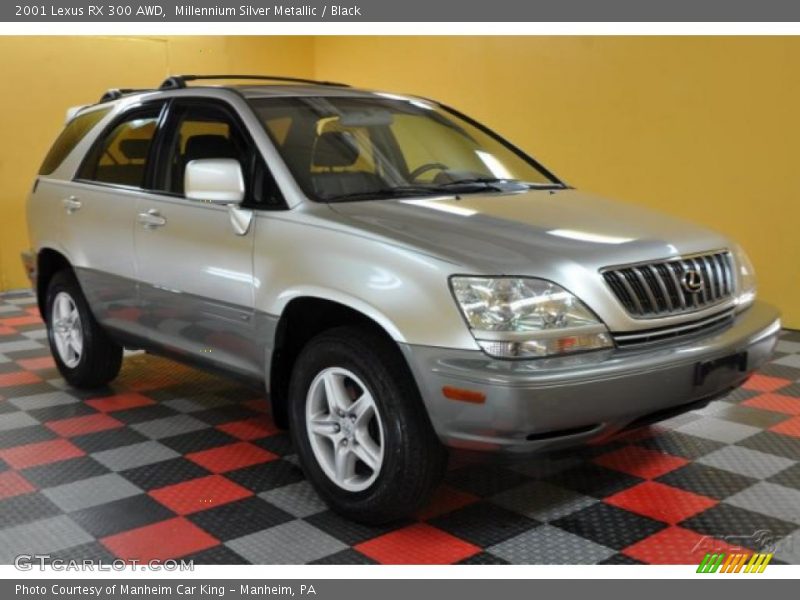 Millennium Silver Metallic / Black 2001 Lexus RX 300 AWD