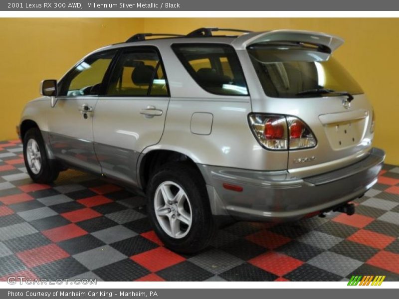 Millennium Silver Metallic / Black 2001 Lexus RX 300 AWD
