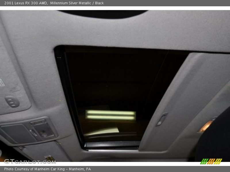 Millennium Silver Metallic / Black 2001 Lexus RX 300 AWD