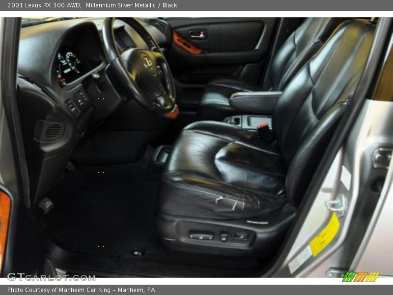 Millennium Silver Metallic / Black 2001 Lexus RX 300 AWD