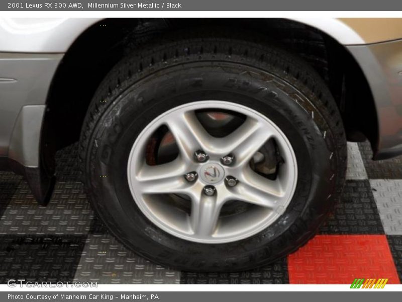 Millennium Silver Metallic / Black 2001 Lexus RX 300 AWD