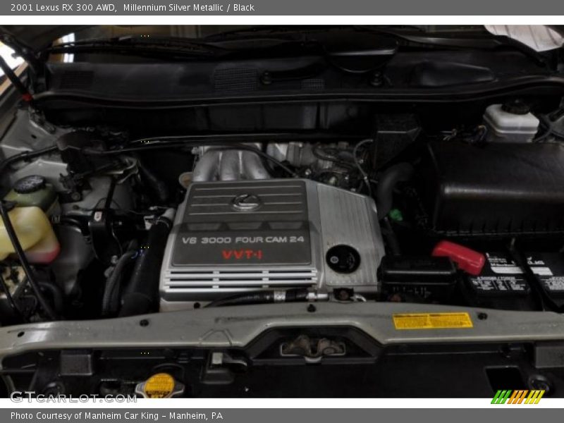 Millennium Silver Metallic / Black 2001 Lexus RX 300 AWD