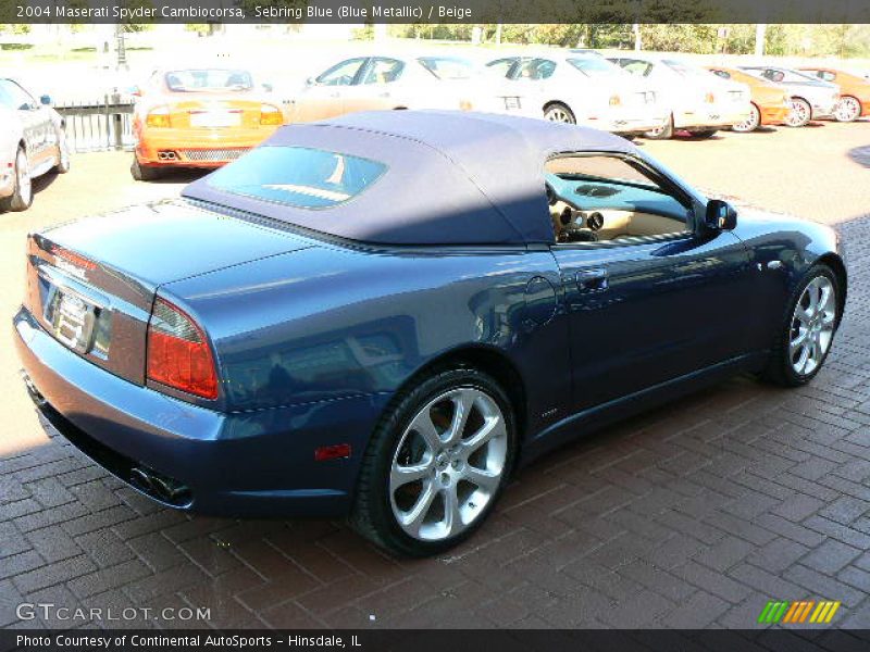 Sebring Blue (Blue Metallic) / Beige 2004 Maserati Spyder Cambiocorsa