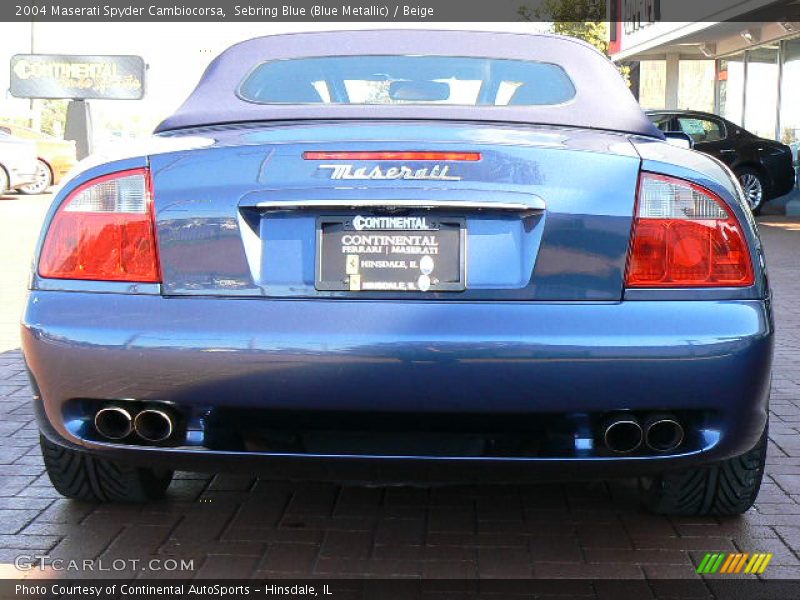 Sebring Blue (Blue Metallic) / Beige 2004 Maserati Spyder Cambiocorsa