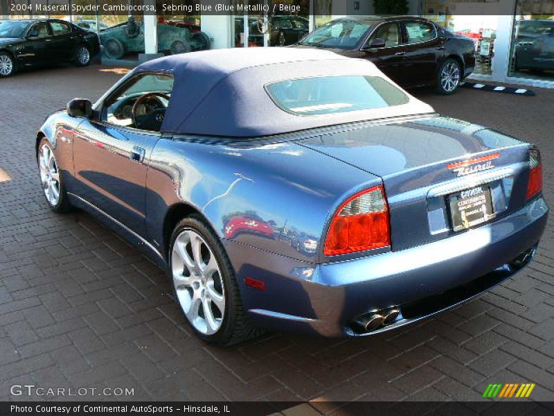 Sebring Blue (Blue Metallic) / Beige 2004 Maserati Spyder Cambiocorsa
