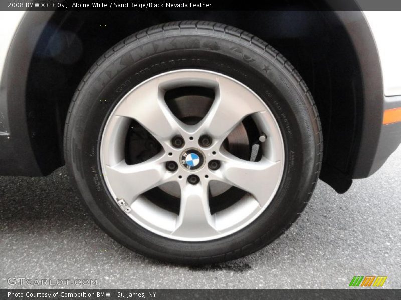 Alpine White / Sand Beige/Black Nevada Leather 2008 BMW X3 3.0si
