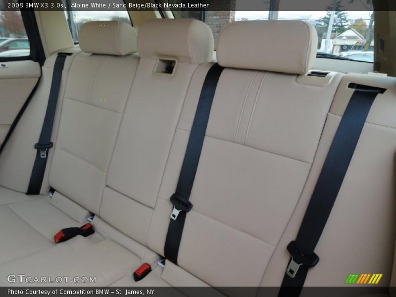 Alpine White / Sand Beige/Black Nevada Leather 2008 BMW X3 3.0si