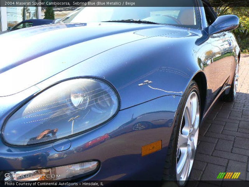 Sebring Blue (Blue Metallic) / Beige 2004 Maserati Spyder Cambiocorsa