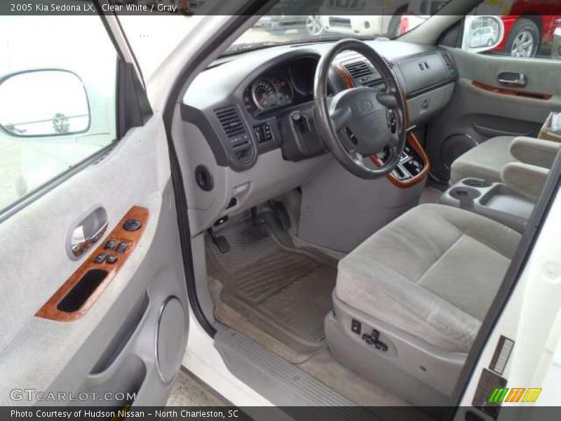 Clear White / Gray 2005 Kia Sedona LX