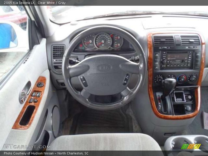 Clear White / Gray 2005 Kia Sedona LX