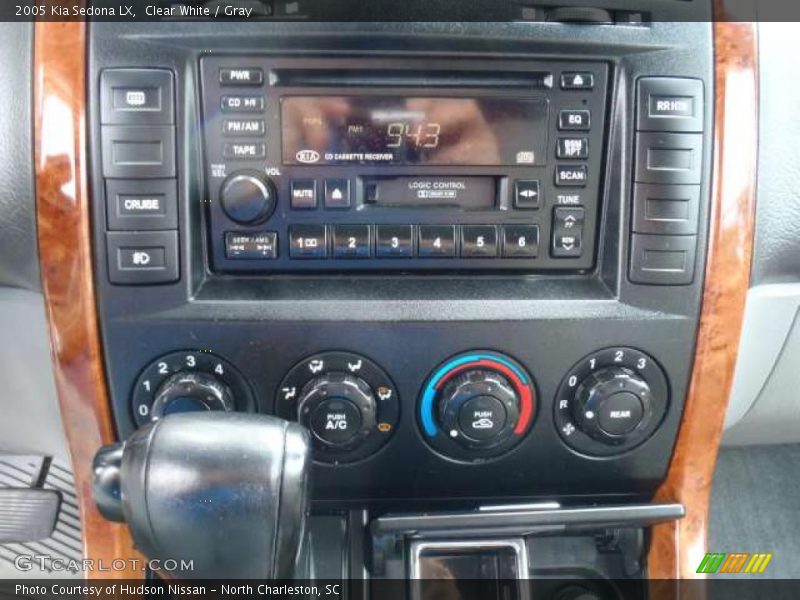 Clear White / Gray 2005 Kia Sedona LX