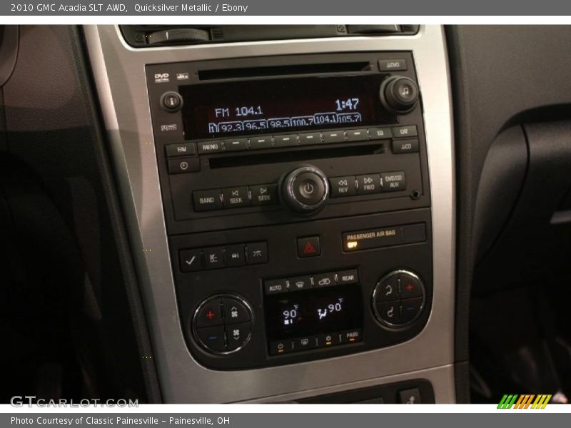 Quicksilver Metallic / Ebony 2010 GMC Acadia SLT AWD