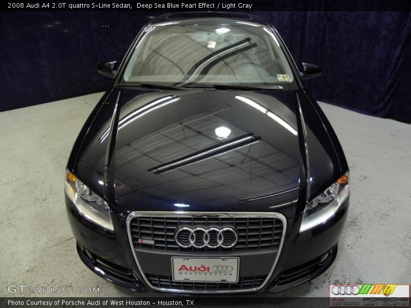 Deep Sea Blue Pearl Effect / Light Gray 2008 Audi A4 2.0T quattro S-Line Sedan