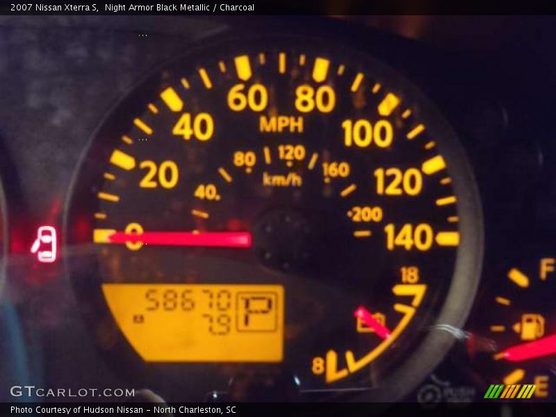 Night Armor Black Metallic / Charcoal 2007 Nissan Xterra S