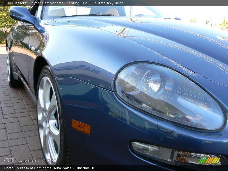Sebring Blue (Blue Metallic) / Beige 2004 Maserati Spyder Cambiocorsa