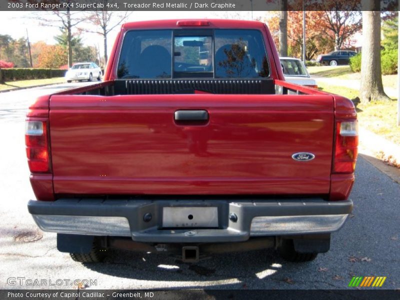 Toreador Red Metallic / Dark Graphite 2003 Ford Ranger FX4 SuperCab 4x4