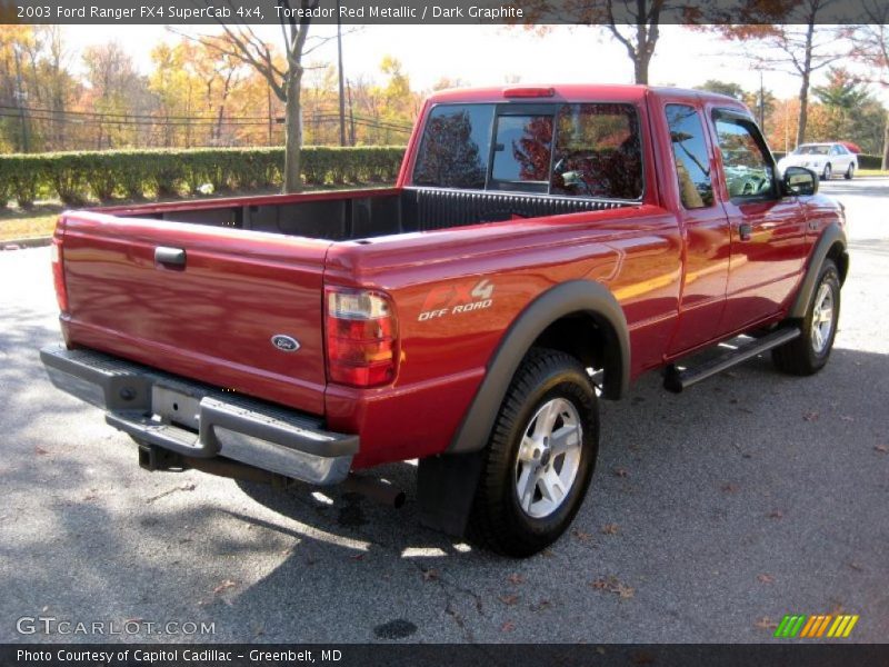 Toreador Red Metallic / Dark Graphite 2003 Ford Ranger FX4 SuperCab 4x4