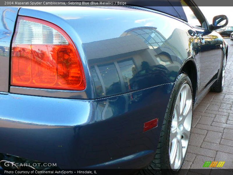 Sebring Blue (Blue Metallic) / Beige 2004 Maserati Spyder Cambiocorsa