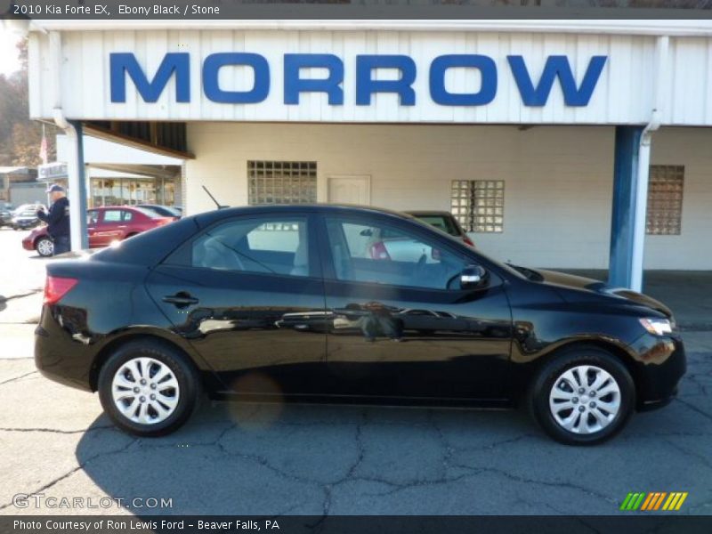 Ebony Black / Stone 2010 Kia Forte EX