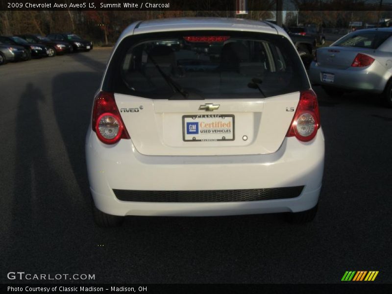 Summit White / Charcoal 2009 Chevrolet Aveo Aveo5 LS