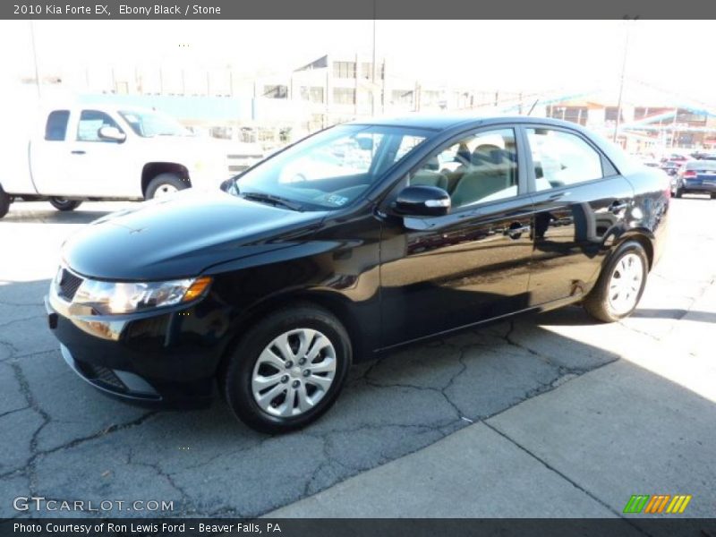 Ebony Black / Stone 2010 Kia Forte EX
