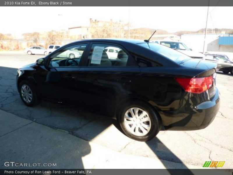 Ebony Black / Stone 2010 Kia Forte EX