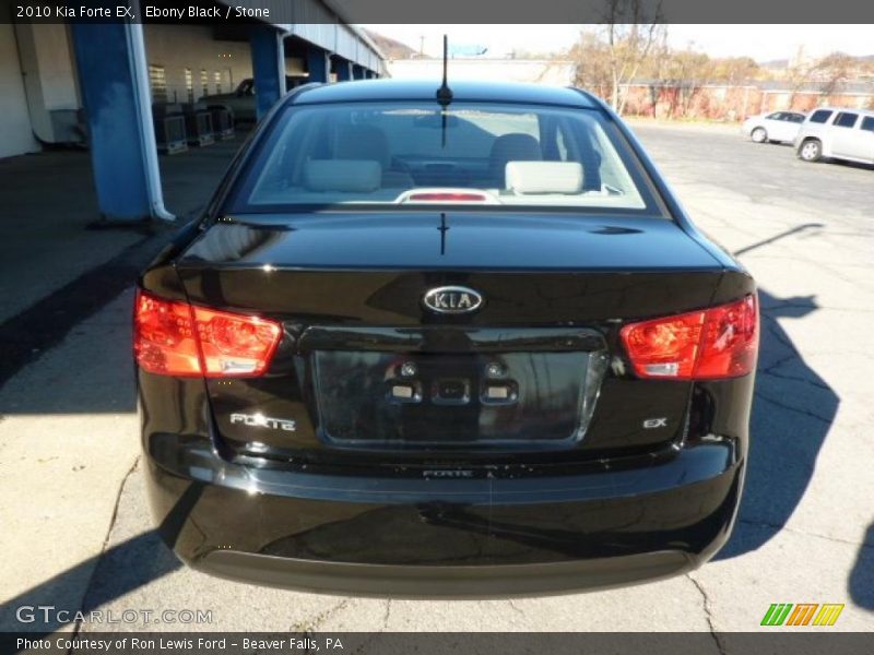 Ebony Black / Stone 2010 Kia Forte EX