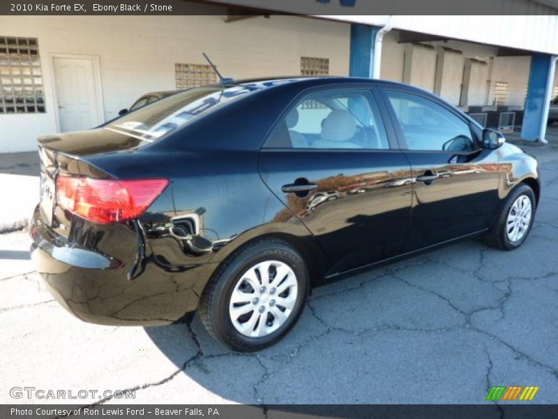 Ebony Black / Stone 2010 Kia Forte EX