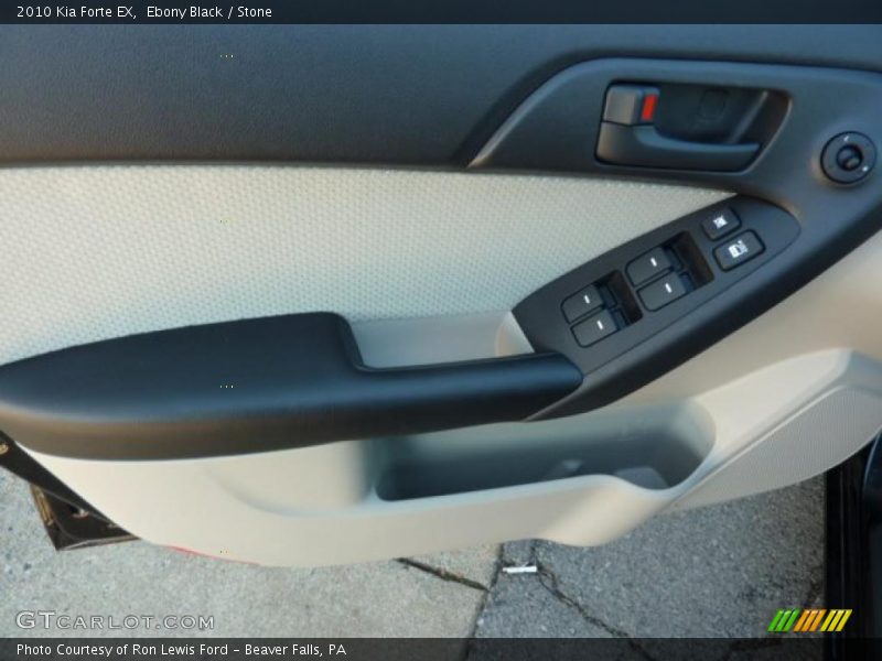 Ebony Black / Stone 2010 Kia Forte EX
