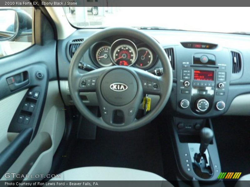 Ebony Black / Stone 2010 Kia Forte EX