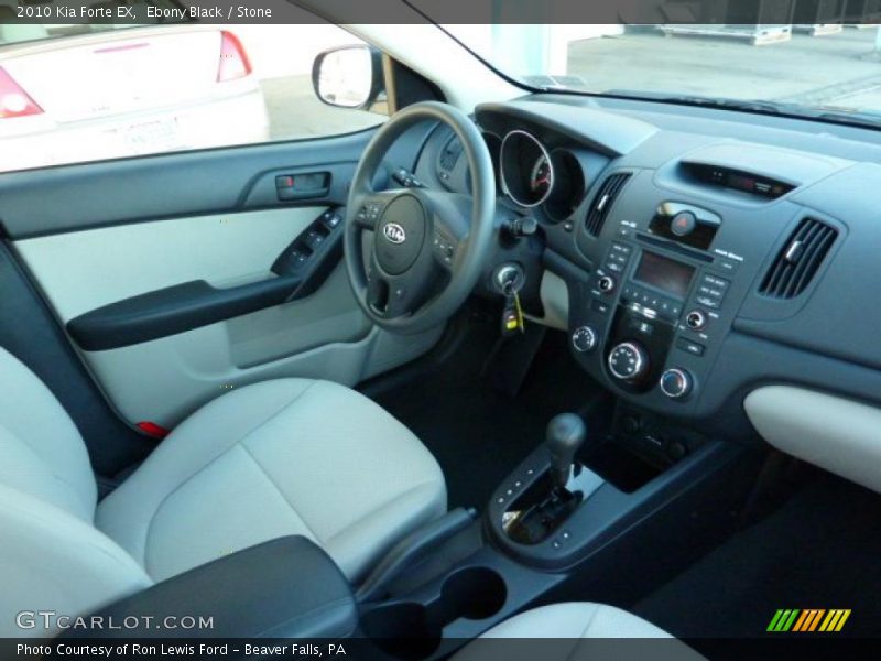 Ebony Black / Stone 2010 Kia Forte EX