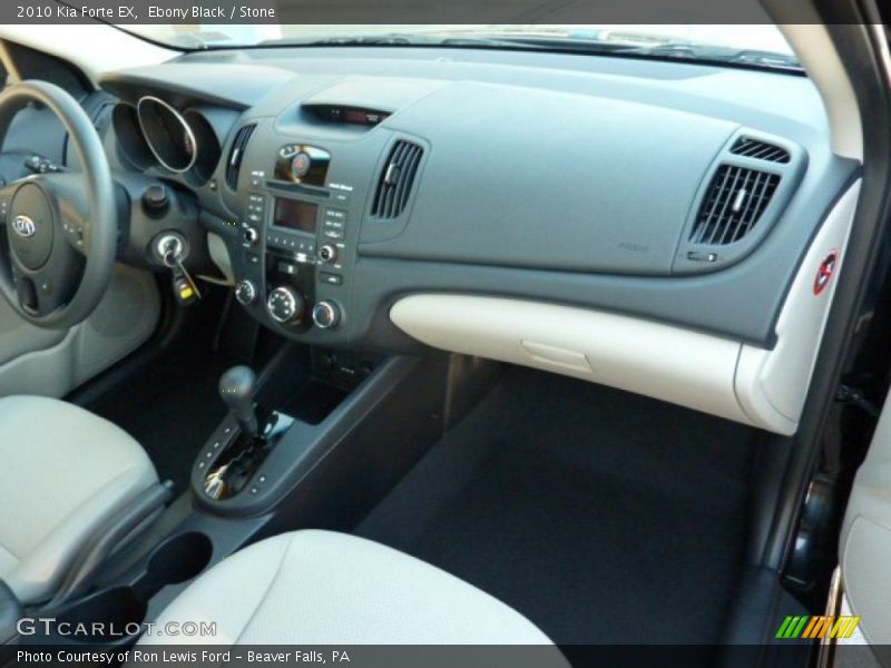 Ebony Black / Stone 2010 Kia Forte EX