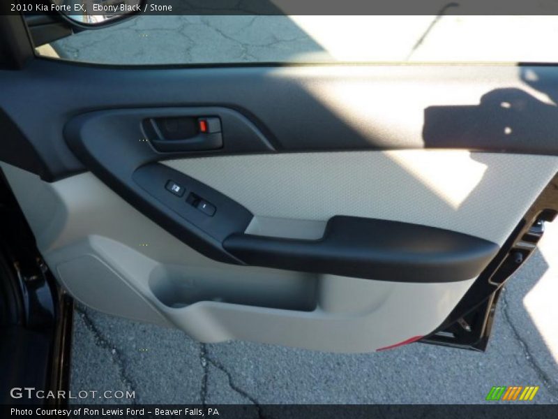 Ebony Black / Stone 2010 Kia Forte EX