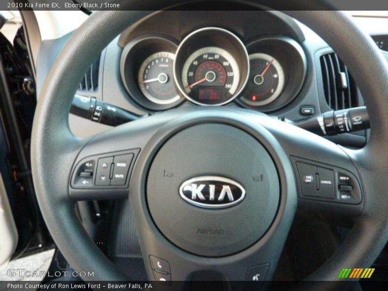 Ebony Black / Stone 2010 Kia Forte EX