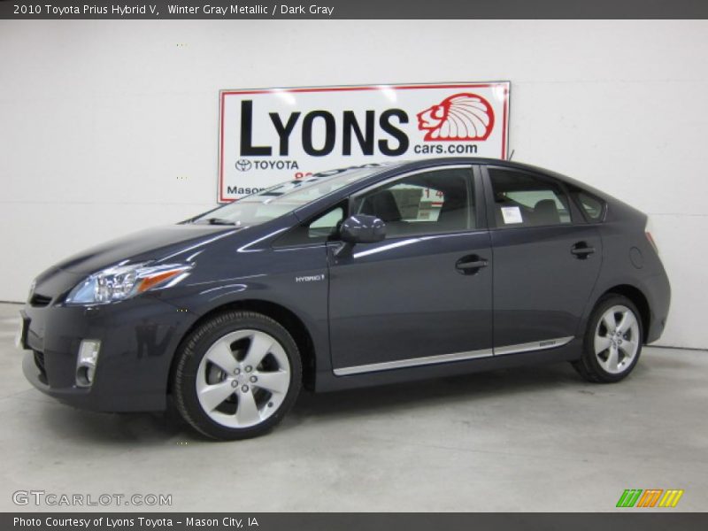 Winter Gray Metallic / Dark Gray 2010 Toyota Prius Hybrid V