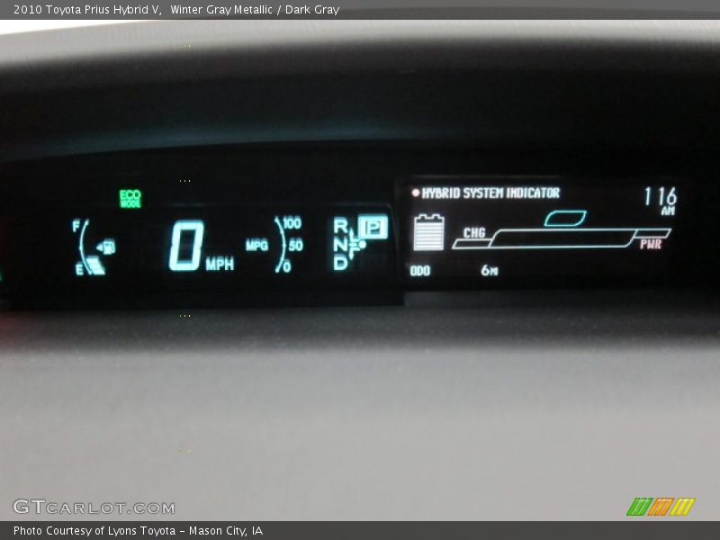Winter Gray Metallic / Dark Gray 2010 Toyota Prius Hybrid V