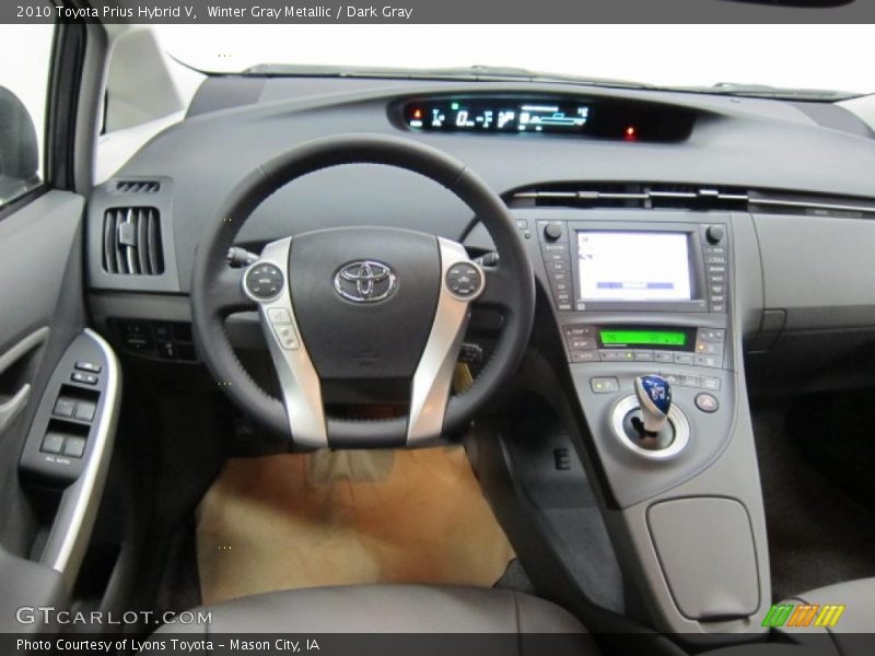 Winter Gray Metallic / Dark Gray 2010 Toyota Prius Hybrid V