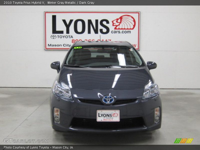 Winter Gray Metallic / Dark Gray 2010 Toyota Prius Hybrid V