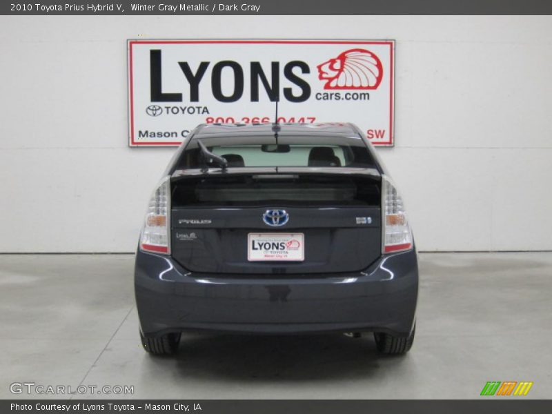 Winter Gray Metallic / Dark Gray 2010 Toyota Prius Hybrid V