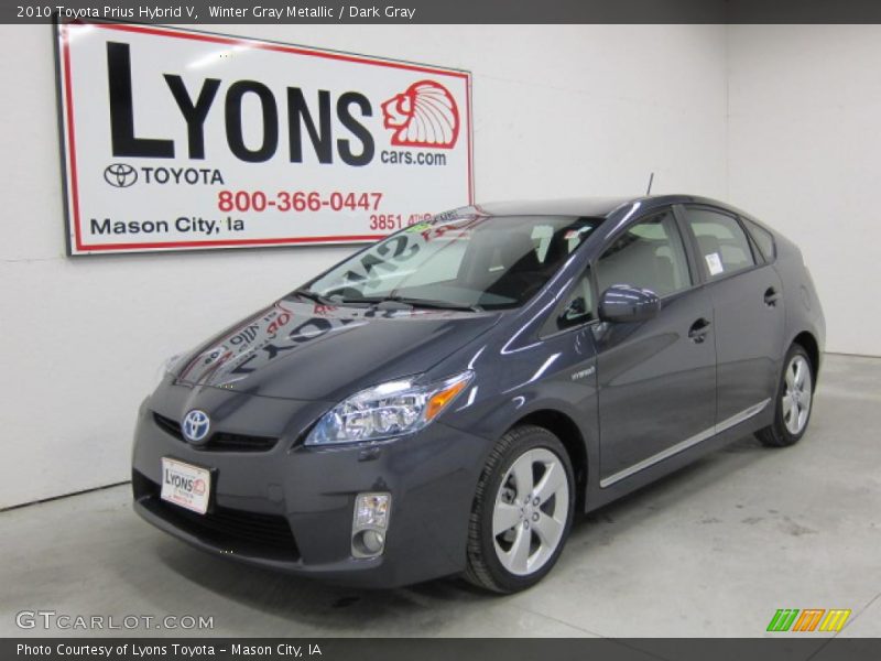 Winter Gray Metallic / Dark Gray 2010 Toyota Prius Hybrid V