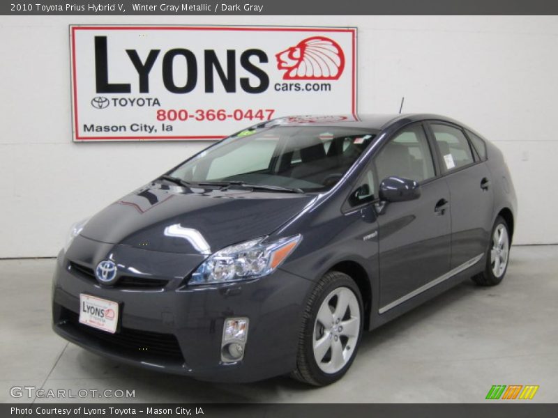 Winter Gray Metallic / Dark Gray 2010 Toyota Prius Hybrid V