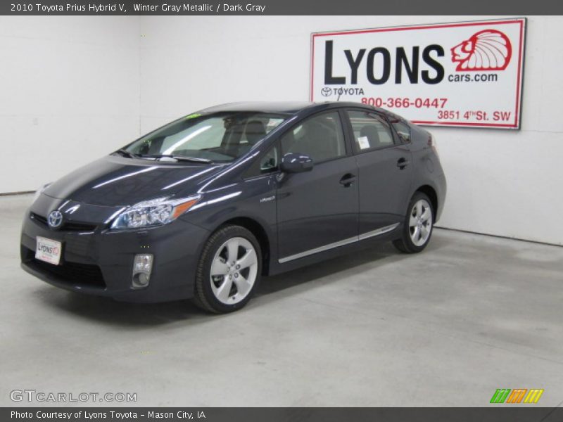 Winter Gray Metallic / Dark Gray 2010 Toyota Prius Hybrid V