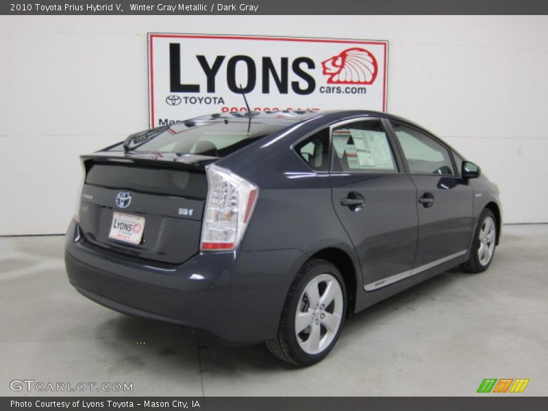 Winter Gray Metallic / Dark Gray 2010 Toyota Prius Hybrid V