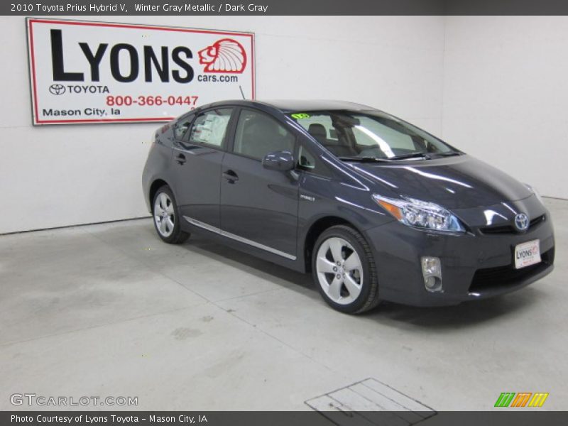 Winter Gray Metallic / Dark Gray 2010 Toyota Prius Hybrid V