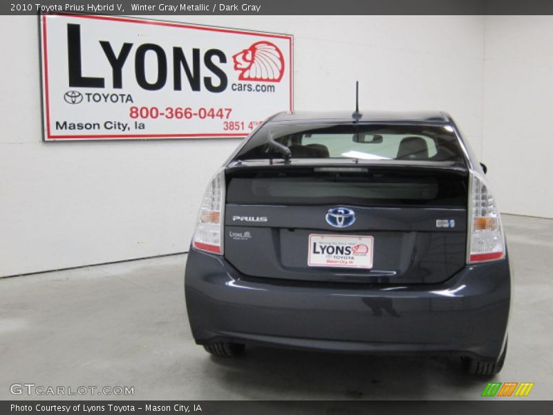 Winter Gray Metallic / Dark Gray 2010 Toyota Prius Hybrid V