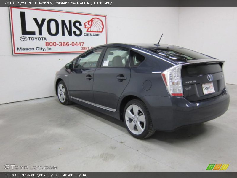 Winter Gray Metallic / Dark Gray 2010 Toyota Prius Hybrid V