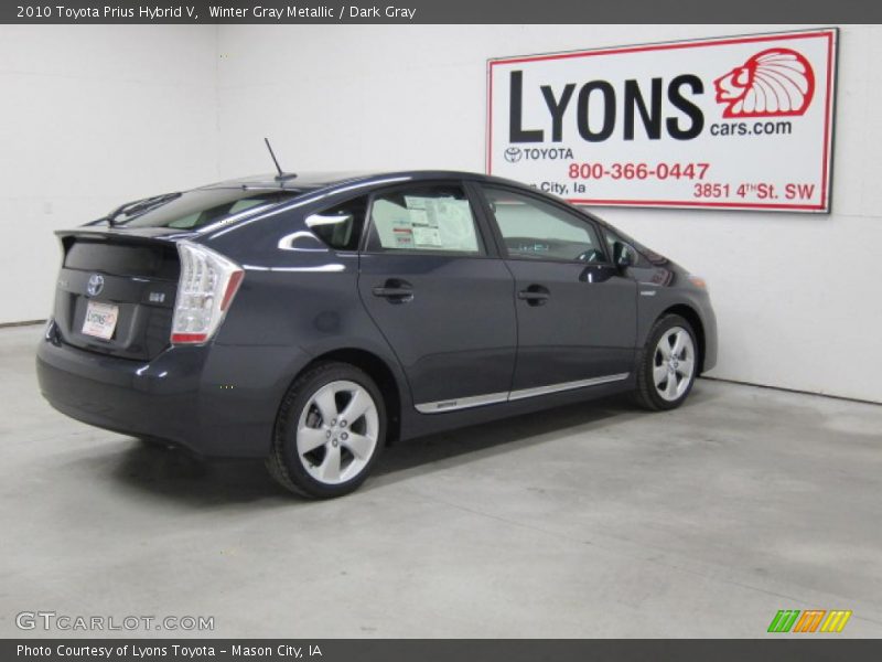 Winter Gray Metallic / Dark Gray 2010 Toyota Prius Hybrid V