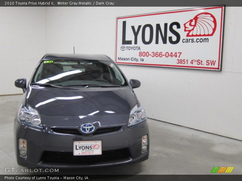 Winter Gray Metallic / Dark Gray 2010 Toyota Prius Hybrid V