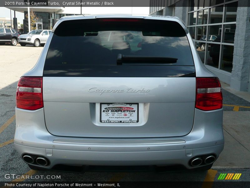 Crystal Silver Metallic / Black 2008 Porsche Cayenne Turbo