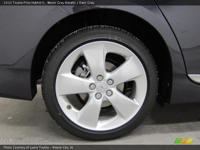 Winter Gray Metallic / Dark Gray 2010 Toyota Prius Hybrid V